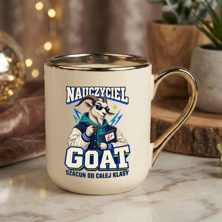 Kubek prezent na Dzień Nauczyciela GOAT śmieszny — zdjęcie 2