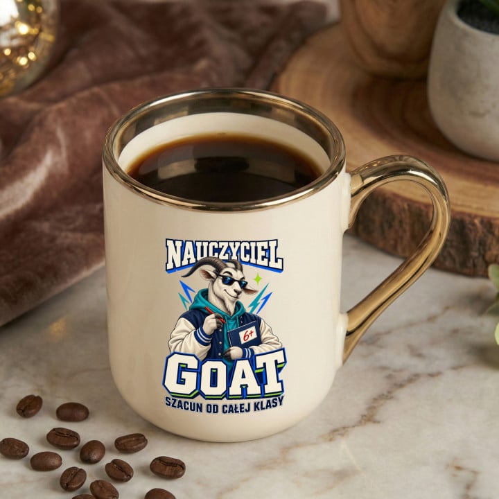 Kubek prezent na Dzień Nauczyciela GOAT śmieszny — zdjęcie 3