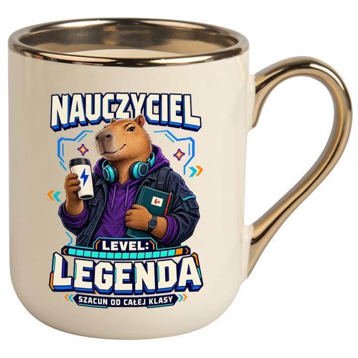 Kubek prezent na Dzień Nauczyciela LEGENDA kapibara
