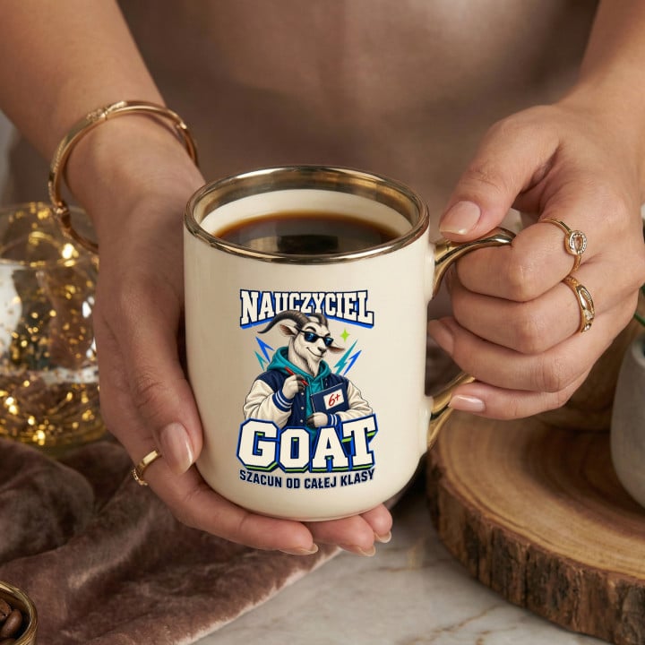 Kubek prezent na Dzień Nauczyciela GOAT śmieszny — zdjęcie 4