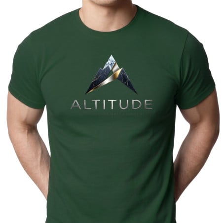 Koszulka męska xpossible „Altitude Series 01” – geometryczny szczyt górski