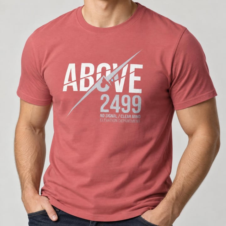 Koszulka męska xpossible „Above 2499” – tatrzański szczyt Rysy — zdjęcie 5