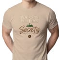 Koszulka męska xpossible „Mountain Weekend Society” – emblemat gór z kompasem