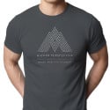 Koszulka męska xpossible „Higher Perspective” – geometryczne góry z warstwicami