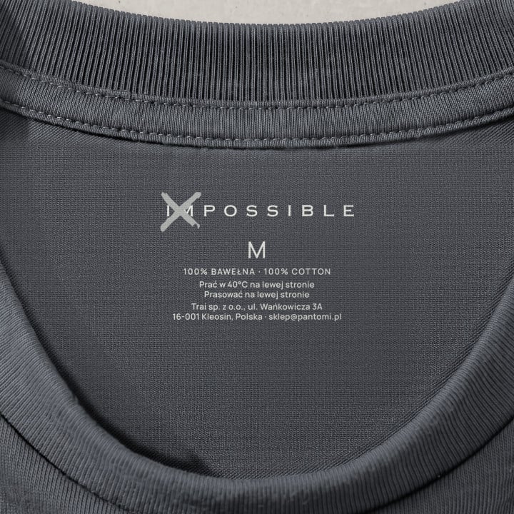 Koszulka męska xpossible „Higher Perspective” – geometryczne góry z warstwicami — zdjęcie 7