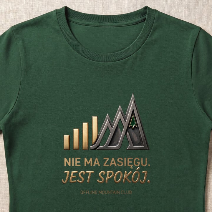 Koszulka damska xpossible „Offline Mountain Club” – góry bez zasięgu telefonu — zdjęcie 6