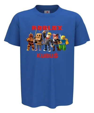 Koszulka dziecięca z postaciami z gry ROBLOX dla gracza Wpisz Swoje Imię