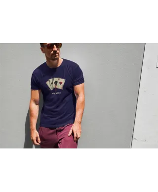 Koszulka męska dla strategów Pokerowe cztery Asy Wild Instincts T-shirt