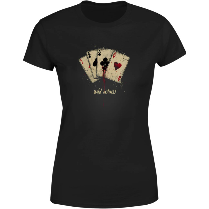 Koszulka damska dla strategów Pokerowe cztery Asy Wild Instincts T-shirt