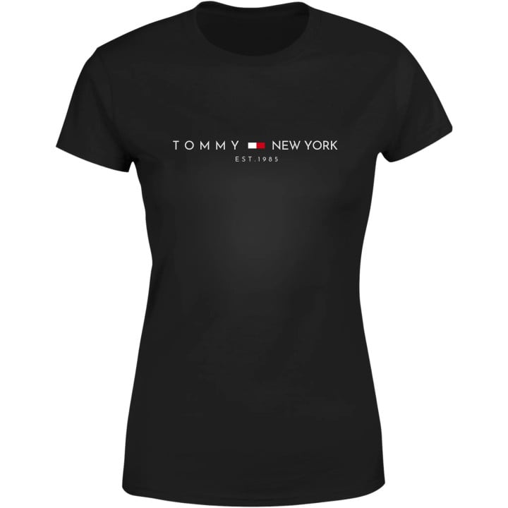 Koszulka damska TOMMY NEW YORK EST.1985 czarna T-shirt damski