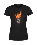 Koszulka damska Never Give Up Nigdy się nie poddawaj motywacyjna T-shirt