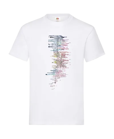 Koszulka męska dla programisty ukryta cyfrowa twarz z kodu T-shirt męski