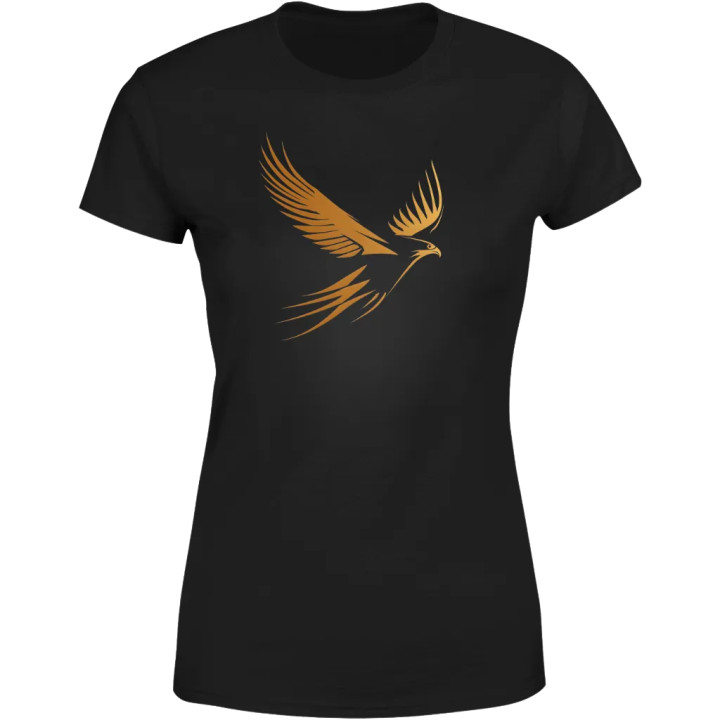 Koszulka damska Złoty Orzeł w locie elegancki T-shirt damski