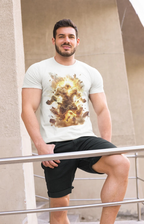 Koszulka męska Eksplozja Mocy siła i energia T-shirt męski — zdjęcie 8