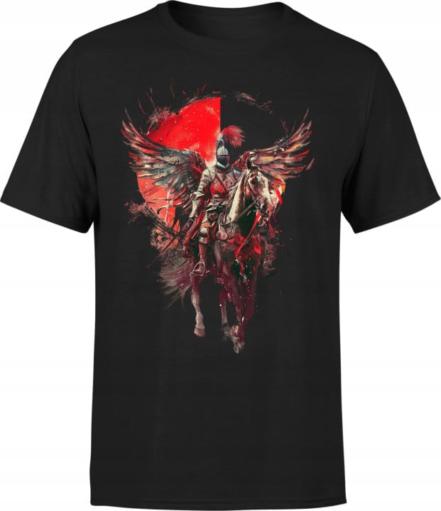 Koszulka męska patriotyczna Polska Husaria wojownik rycerz 4 T-shirt męski