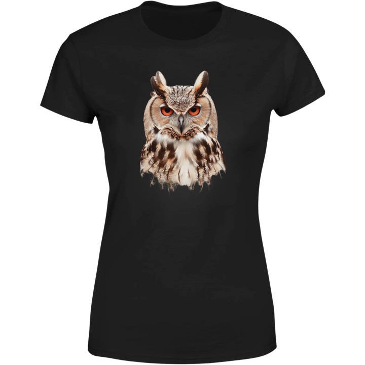 Koszulka damska z sową tajemnicza sowa symbol mądrości T-shirt damski