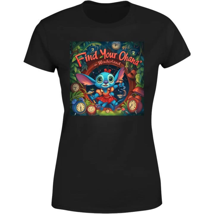 Koszulka damska Stitch Stich Find Your Ohana Znajdź Swoje Ohana Rodzinę