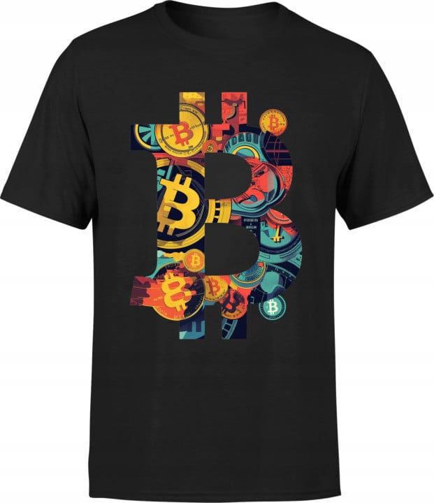 Koszulka męska z bitcoinem crypto Bitcoin kryptowaluty 2 T-shirt męski