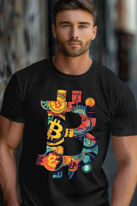 Koszulka męska z bitcoinem crypto Bitcoin kryptowaluty 2 T-shirt męski — zdjęcie 5