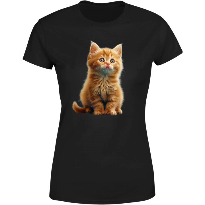 Koszulka damska z kotkiem słodki uroczy kociak kot T-shirt damski