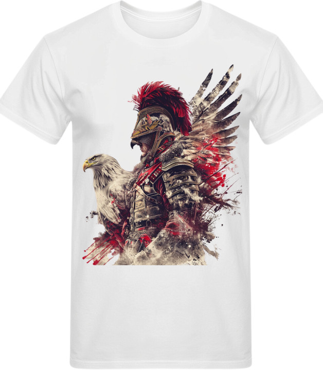 Koszulka męska patriotyczna Polska Husaria Orzeł rycerz T-shirt męski — zdjęcie 2