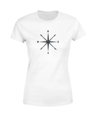 Koszulka damska z Kompasem Podążaj za Swoim Kierunkiem t-shirt damski