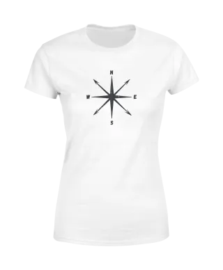 Koszulka damska z Kompasem Podążaj za Swoim Kierunkiem t-shirt damski