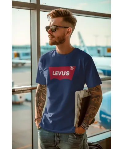 Koszulka męska z nadrukiem dowolnym własnym napisem parodia modny t-shirt