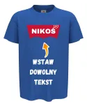 Koszulka dziecięca z nadrukiem dowolnym własnym napisem parodia t-shirt
