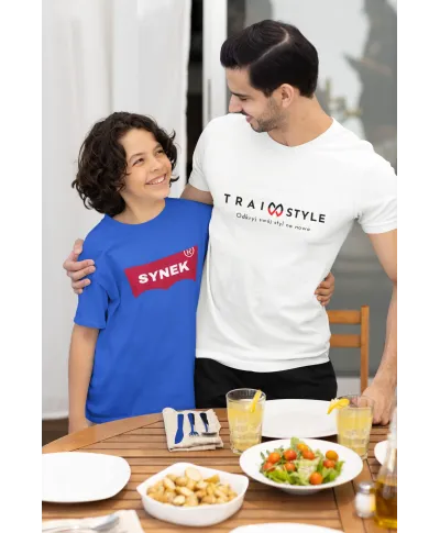 Koszulka dziecięca z nadrukiem dowolnym własnym napisem parodia t-shirt
