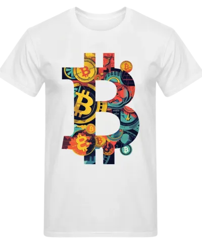 Koszulka męska z bitcoinem crypto Bitcoin kryptowaluty 2 T-shirt męski