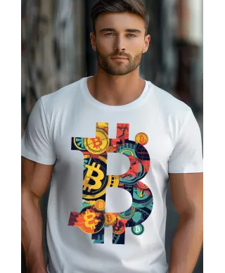 Koszulka męska z bitcoinem crypto Bitcoin kryptowaluty 2 T-shirt męski