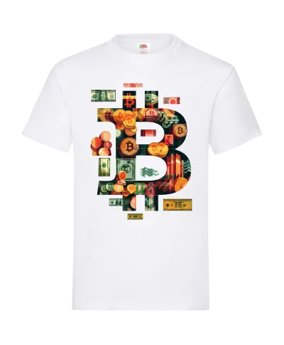 Koszulka męska z bitcoinem crypto Bitcoin kryptowaluty T-shirt męski