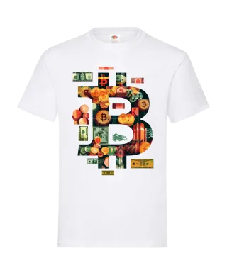 Koszulka męska z bitcoinem crypto Bitcoin kryptowaluty T-shirt męski