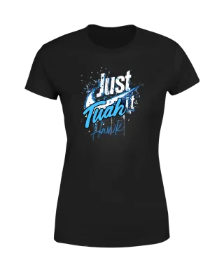 Koszulka damska Just Hawk Tuah it Spit on That Thang trendy modny T-shirt
