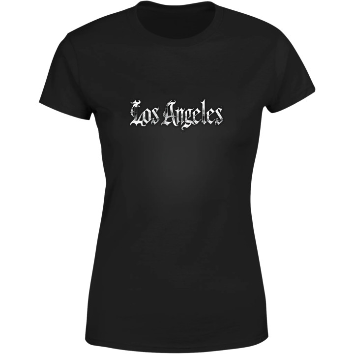 Koszulka damska z napisem Los Angeles w stylu gotyckim modna T-shirt damski