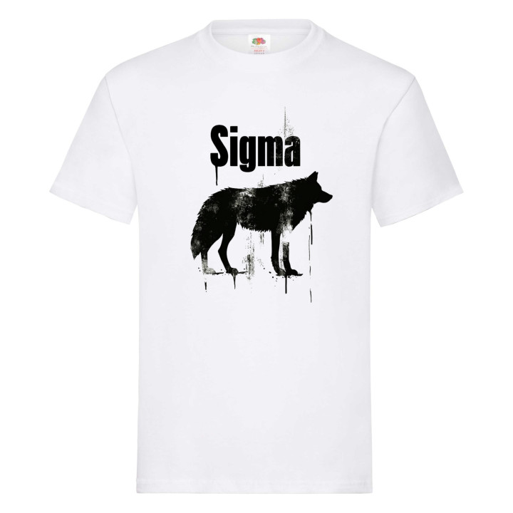 Koszulka męska Samiec Sigma Silny samotny Wilk T-shirt męski