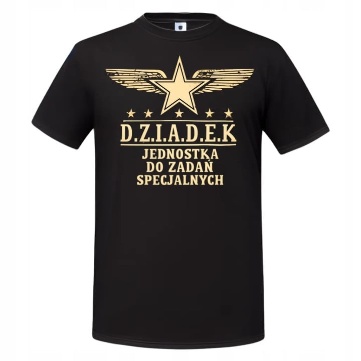 Koszulka męska DZIADEK Jednostka do zadań specjalnych prezent dla Dziadka