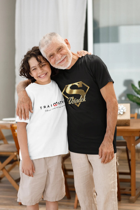 Koszulka męska na Dzień Dziadka Super Dziadek prezent dla dziadka T-shirt — zdjęcie 3