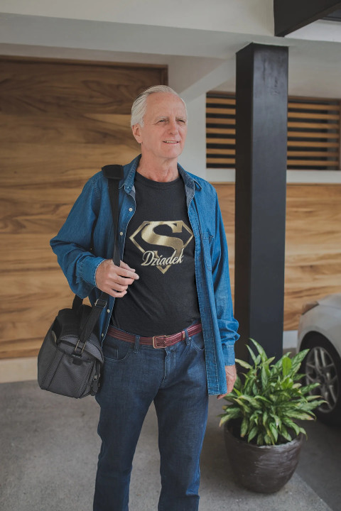 Koszulka męska na Dzień Dziadka Super Dziadek prezent dla dziadka T-shirt — zdjęcie 4