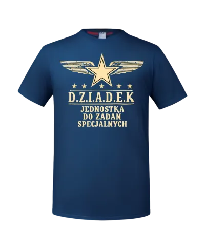 Koszulka męska DZIADEK Jednostka do zadań specjalnych prezent dla Dziadka