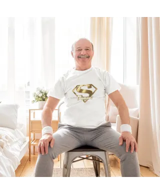 Koszulka męska na Dzień Dziadka Super Dziadek prezent dla dziadka T-shirt