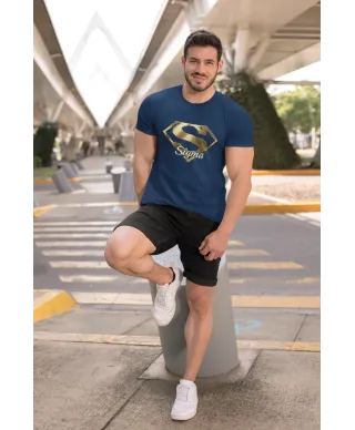 Koszulka męska SUPER SIGMA symbol sukcesu i wybitności prezent t-shirt