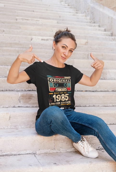 Koszulka damska prezent na 40 urodziny dla kobiety żony mamy Original 1985 — zdjęcie 3