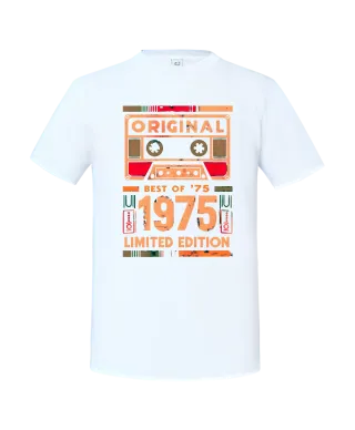 Koszulka męska prezent na 30 40 50 60 urodziny dla mężczyzny faceta Original 1975