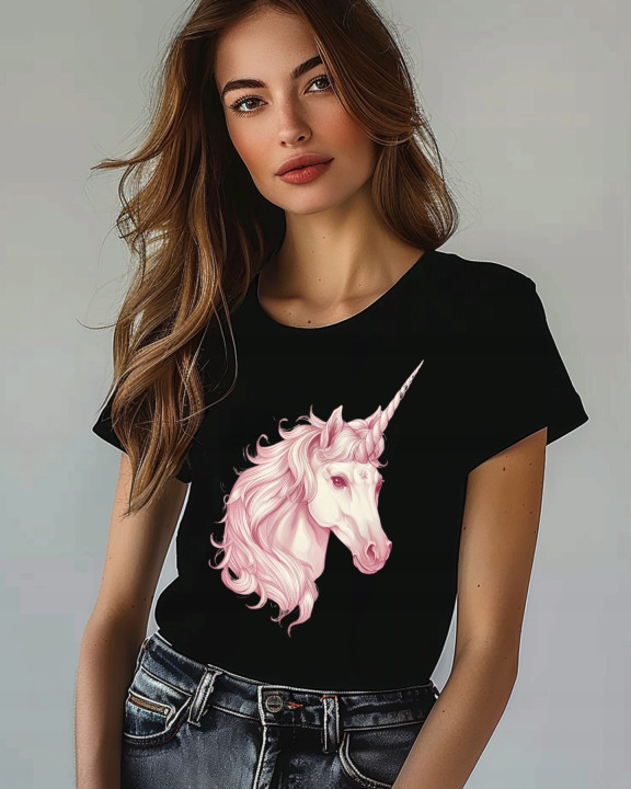 Koszulka damska mityczny jednorożec T-shirt damski — zdjęcie 2