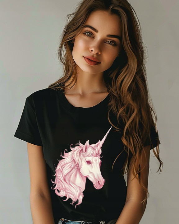 Koszulka damska mityczny jednorożec T-shirt damski — zdjęcie 3
