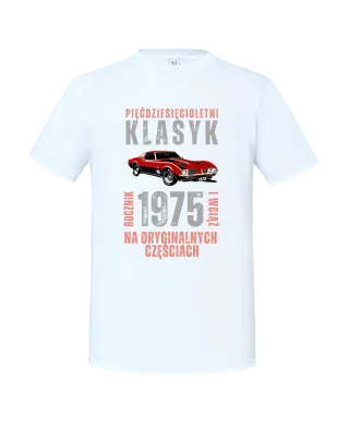 Koszulka męska prezent na 50 urodziny Klasyk na Oryginalnych Częściach 1975