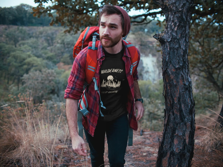 Koszulka męska Wilderness - Wielka Przygoda w Górach t-shirt góry — zdjęcie 4