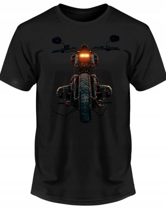 Koszulka męska dla motocyklisty Motocykl Vintage T-shirt męski — zdjęcie 2